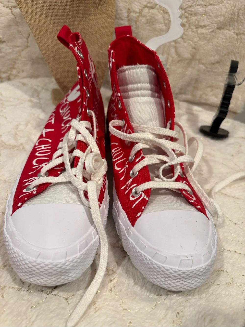 Converse Not A Chuck High Top Red Canvas Sneakers Men’s US 10.5